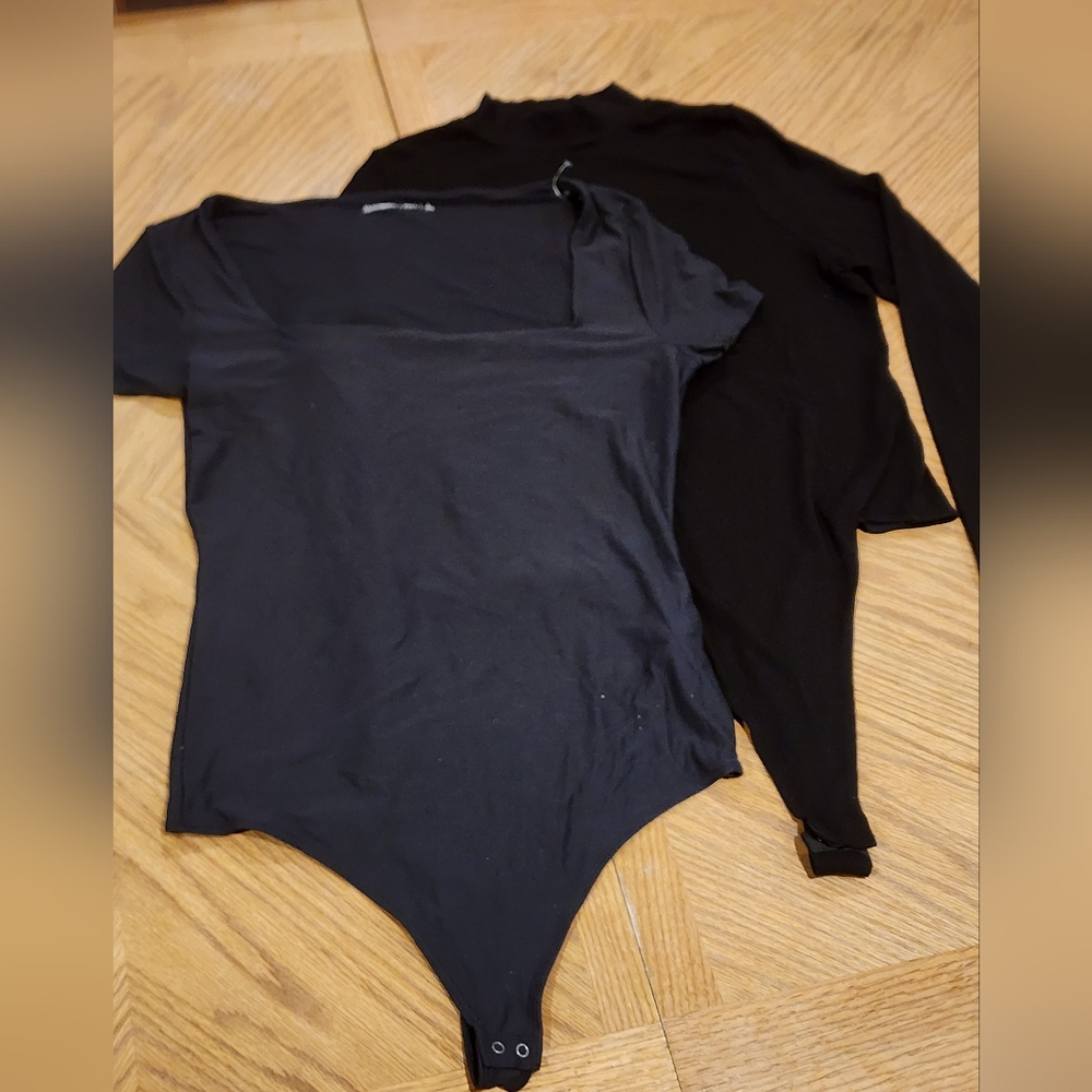 Black Thong Bodysuit Bundle (2) In L/ 12